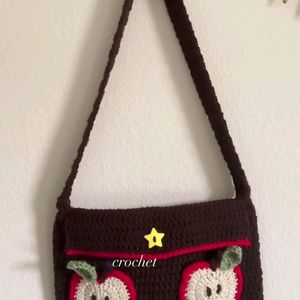 Crochet Apple Bag