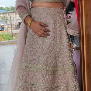 Pastel pink Designer Lehnga