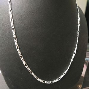 Pure Silver SR 91 Tranding Figaro Chain ⛓️