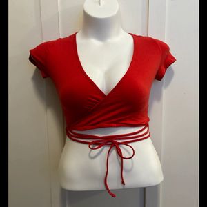 Hnm Red Hot Tie Top