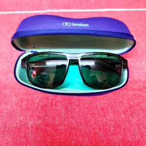 Lenskart Green Full Rim Wayfarer Vincent Sunglasse