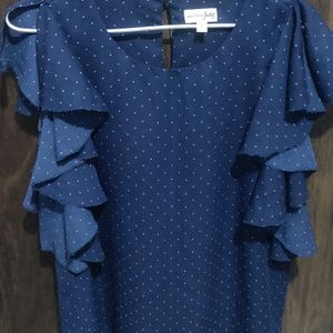 Polka Dots Sleevless Top