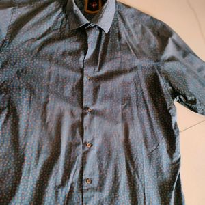 Blue Printed Shirt