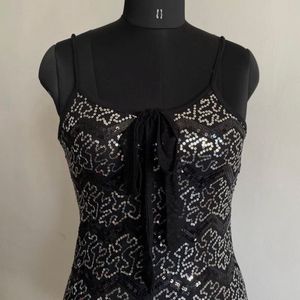 Shimmer Black Versatile Camisole