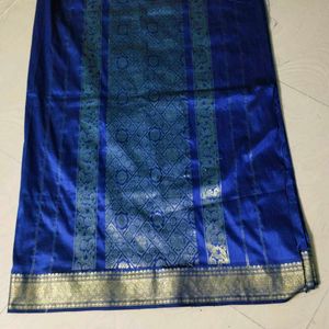 Navy Blue Colour Pure Silk Saree