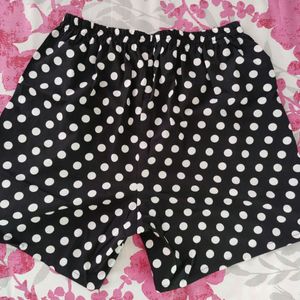 Polka Dot Night suit For Women, 38 Inch