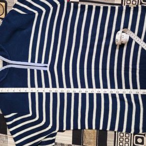 Flying Machine Men Striped  Zip-Front Cardigan