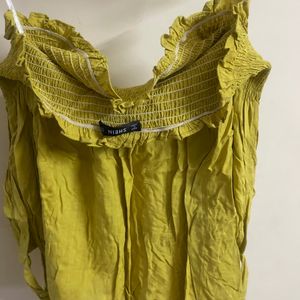 A Cute Attractive Stylish Mustard Coloured Top