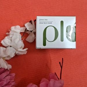 Plum Green Tea Clear Face Mask