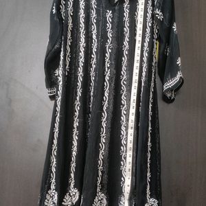 Chikankari Georgette Kali Ka Kurta