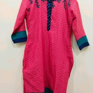 Printed Kurta With Dupatta Set