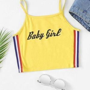 Yellow “ Baby Girl “ Tank Top