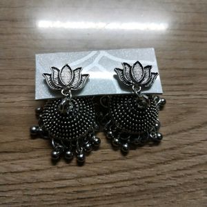 Handmade Silver Jhumka