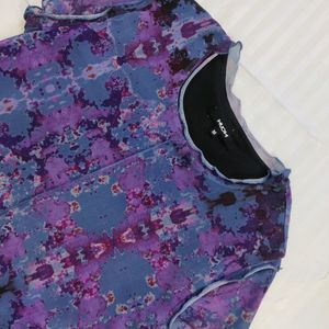 Purple Printed Top For Women