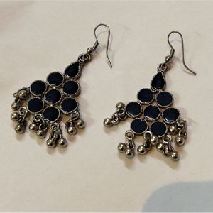 Earrings for women fashion jhumka oxidised Silver