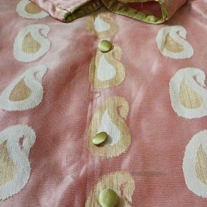 Peach Women Kurta