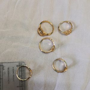 5 Small Girls Rings Totally New