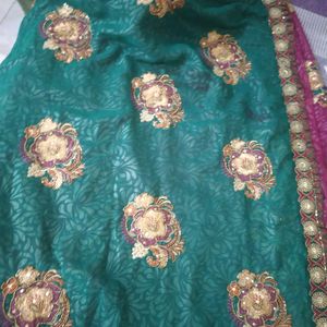 simmer work saree