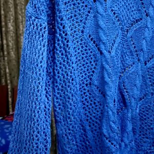 🆕🧶 138. Crochet Blue Top 🆕