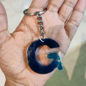 "G" shape Letter Keychain