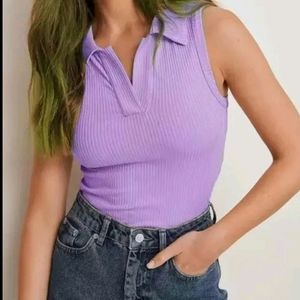 Lavender Crop Top