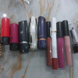 Combo Set Of Lipsticks And Nail Paints