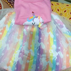 Beautiful Unicorn Dress For Your Baby Girl 💗