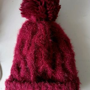 New Maroon Winter Hat