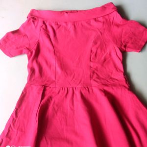 Cute Hot Pink Off Shoulder Mini Dress 💕
