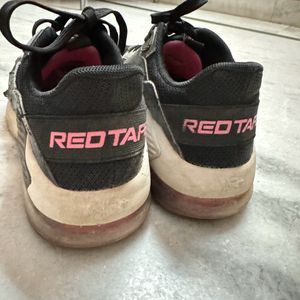 Red tape Black And Pink Sport Shoes For Women