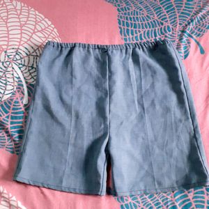 Boys Unisex Blue Shorts Half Pant Casual Daily wea