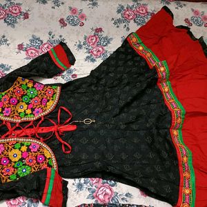 Black Anarkali Kurti, Medium Size