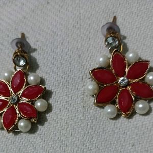 Red Colour Jewellery Set