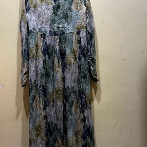 Neerus Green Kurta & Trouser With Dupatta Size XL