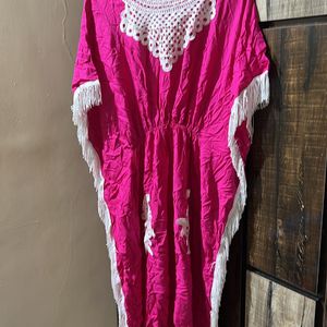 Attractive Pink Kaftan Kurti