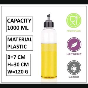 Oil Bottle for Kitchen 1 litre | Leak Proof Kitche