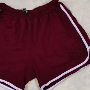 Maroon Shorts For Women