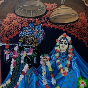 Iskcon Radha Krishna Painting