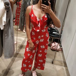 H&M Divided Floral Jumpsuit