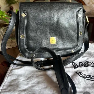 MCM Authentic Leather Sling Bag