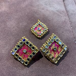 Earrings And Pendant Sell For Rakhi