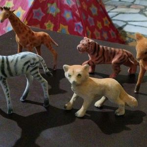 5 Mini Animals Showpiece