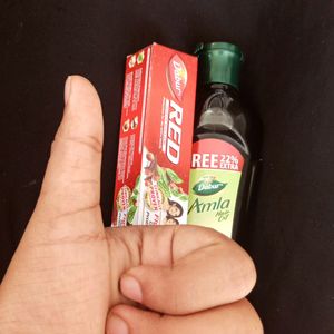 Dabur Hair Oil And 10rs Toothpaste Freee!