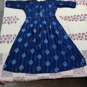 Navy Blue Round Kurta