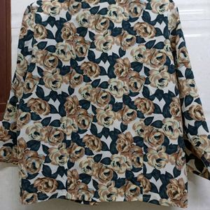 Formal Floral Printed Shirt For Women's