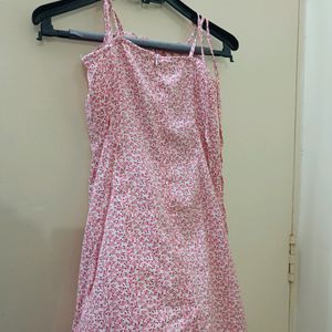 New Pink Floral Dress