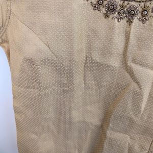 Women Gold Embellished Top