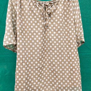 White Spots Top For Women