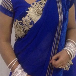 Beautiful Blue Saree