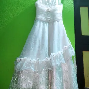 Partywear White Gown